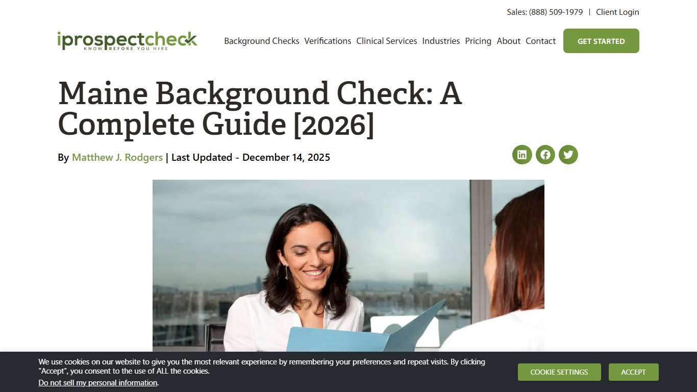 Maine Background Check: A Complete Guide [2026]